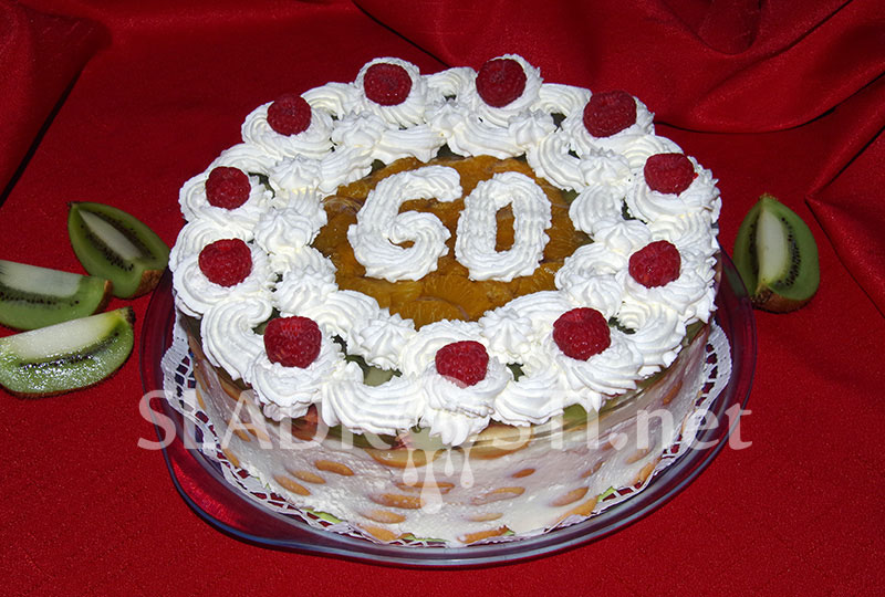 Ovocný dort s Mascarpone k šedesátinám – Hančiny Sladkosti.net